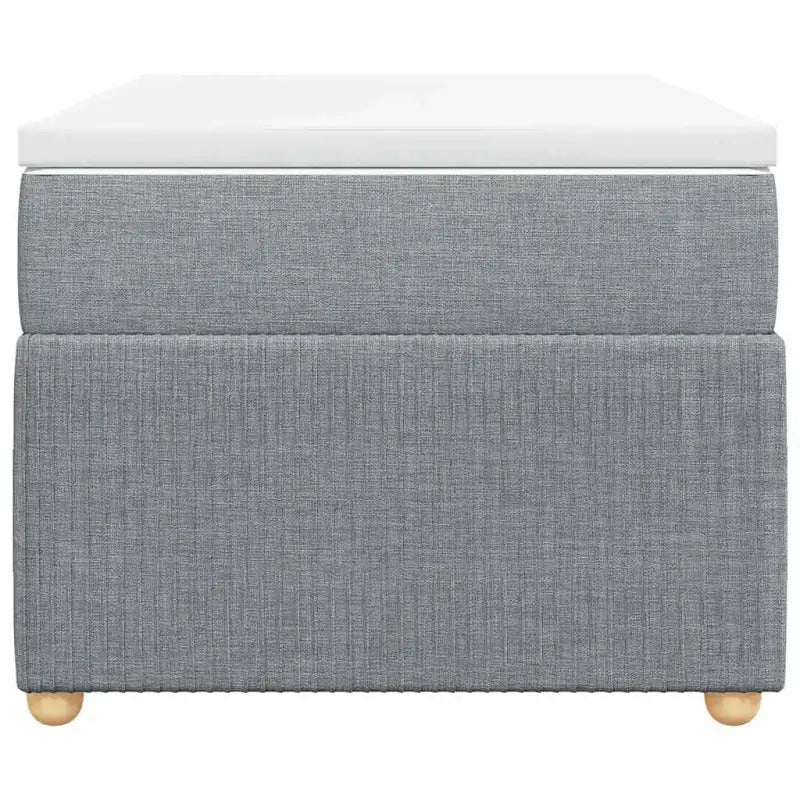 Lichtgrijs boxspringbed met ademend vermogen en duurzaam polyestermateriaal - Bedden & bedframes