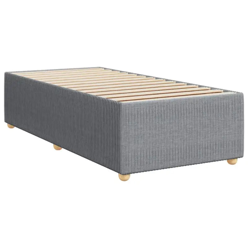 Lichtgrijs boxspringbed met ademend vermogen en duurzaam polyestermateriaal - Bedden & bedframes