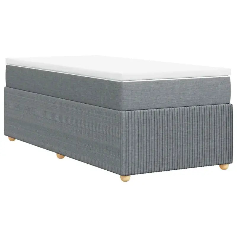 Lichtgrijs boxspringbed met ademend vermogen en duurzaam polyestermateriaal - Bedden & bedframes