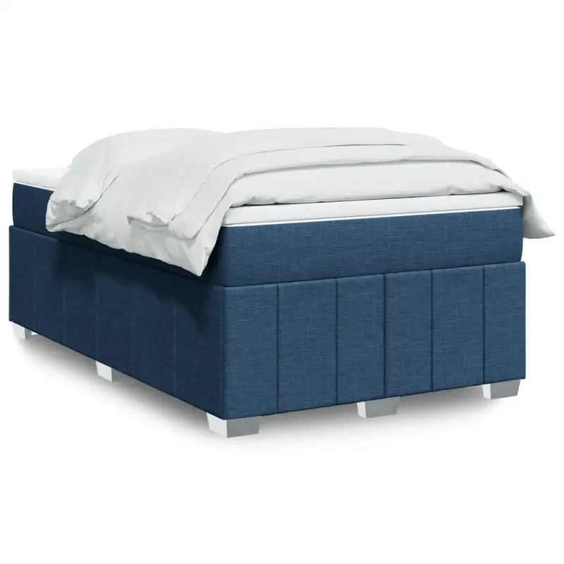 Lichtgrijs boxspringbed met ademend vermogen en duurzame vulling - Blauw / 120 x 190 cm - Bedden & bedframes