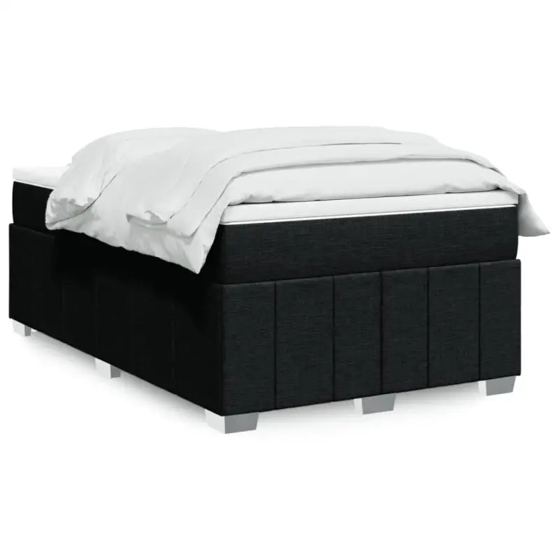 Lichtgrijs boxspringbed met ademend vermogen en duurzame vulling - Zwart / 120 x 200 cm - Bedden & bedframes