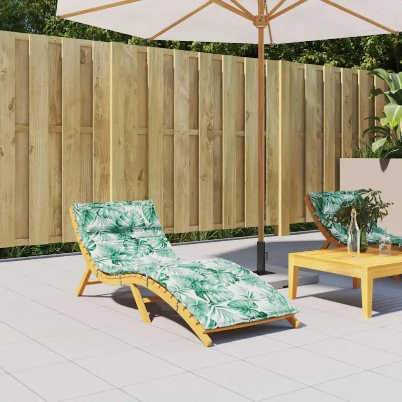 Ligbedkussen van oxford stof voor een frisse uitstraling en behoud van oorspronkelijke vorm - Bladpatroon / 1