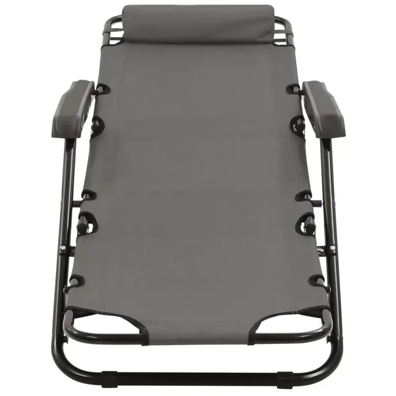 Ligstoelen met polyester stof en gepoedercoat staal voor buitengebruik - Ligstoelen