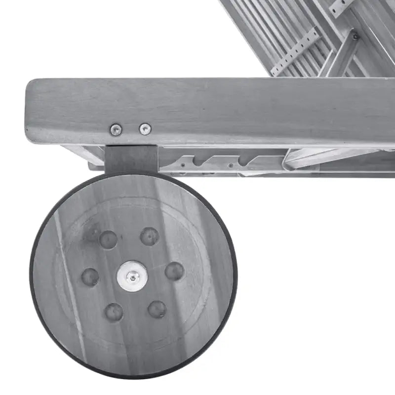 Ligstoelen van massief acaciahout met greywash afwerking voor buiten - Ligstoelen