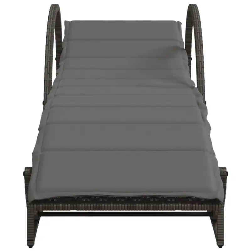 Ligtstoel met verstelbare rugleuning en poly rattan voor buitenplezier - Ligstoelen