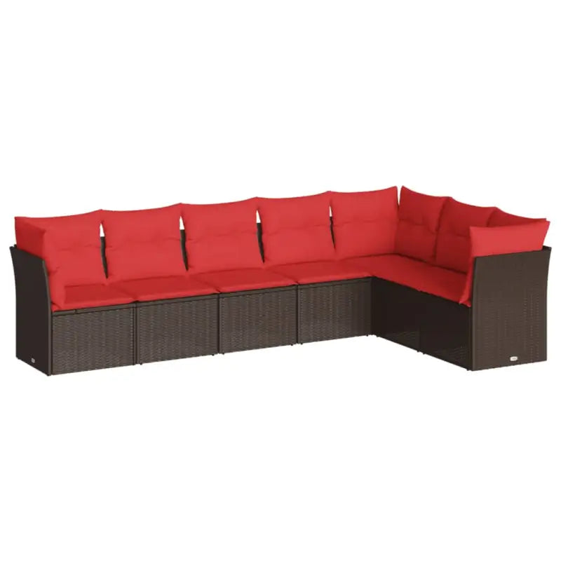 Lounge set van poly rattan met waterdichte tas en gepoedercoat staal - Tuinsets