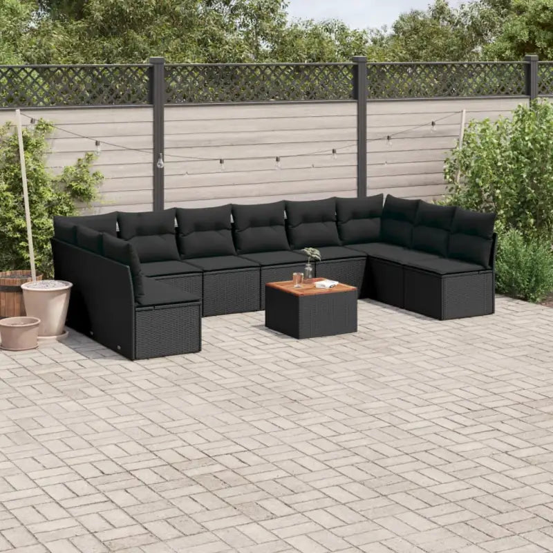 Lounge Tuinset in Beige met Waterdichte Tas en Gepoedercoat Staal - Zwart - Tuinsets