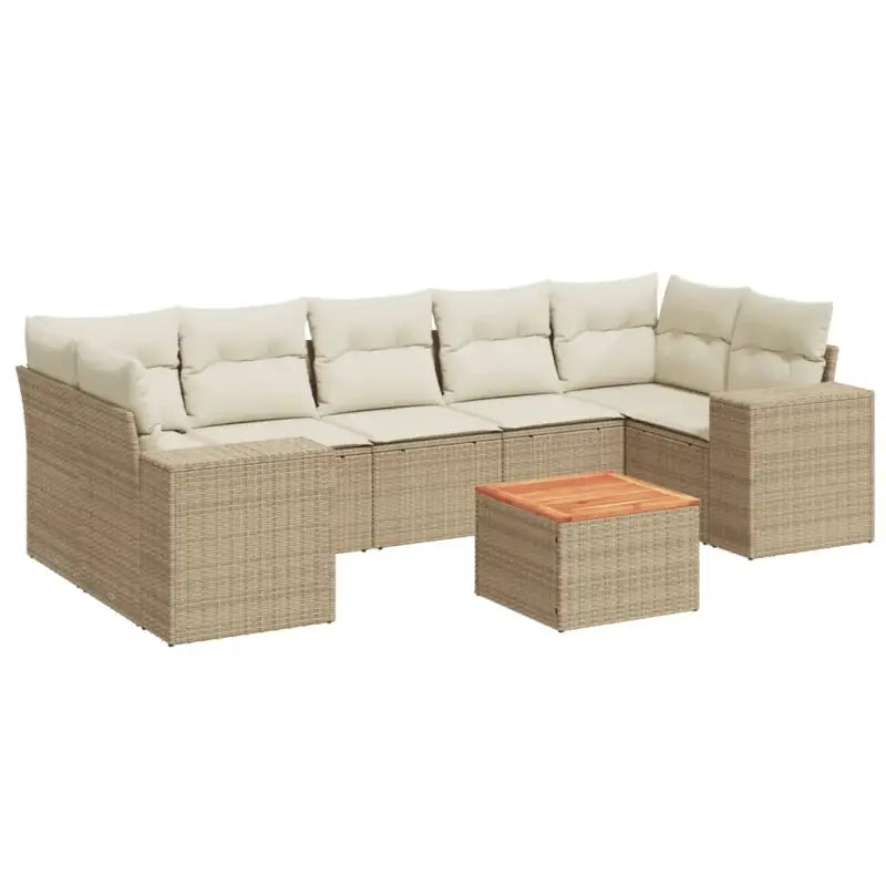 Lounge Tuinset in Beige met Waterdichte Tas en Gepoedercoat Staal - Tuinsets