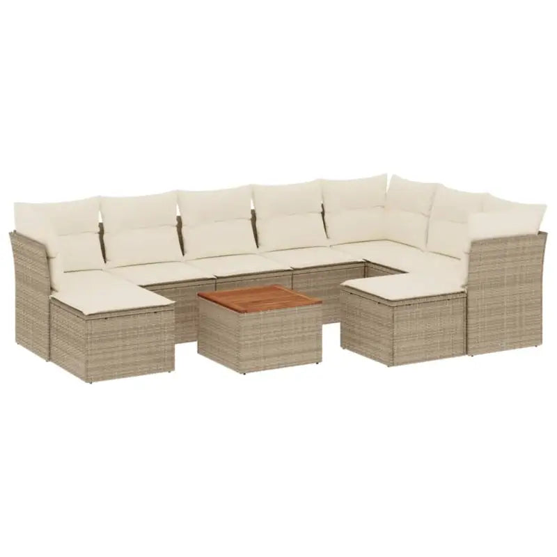 Lounge Tuinset in Beige met Waterdichte Tas en Gepoedercoated Staal - Tuinsets