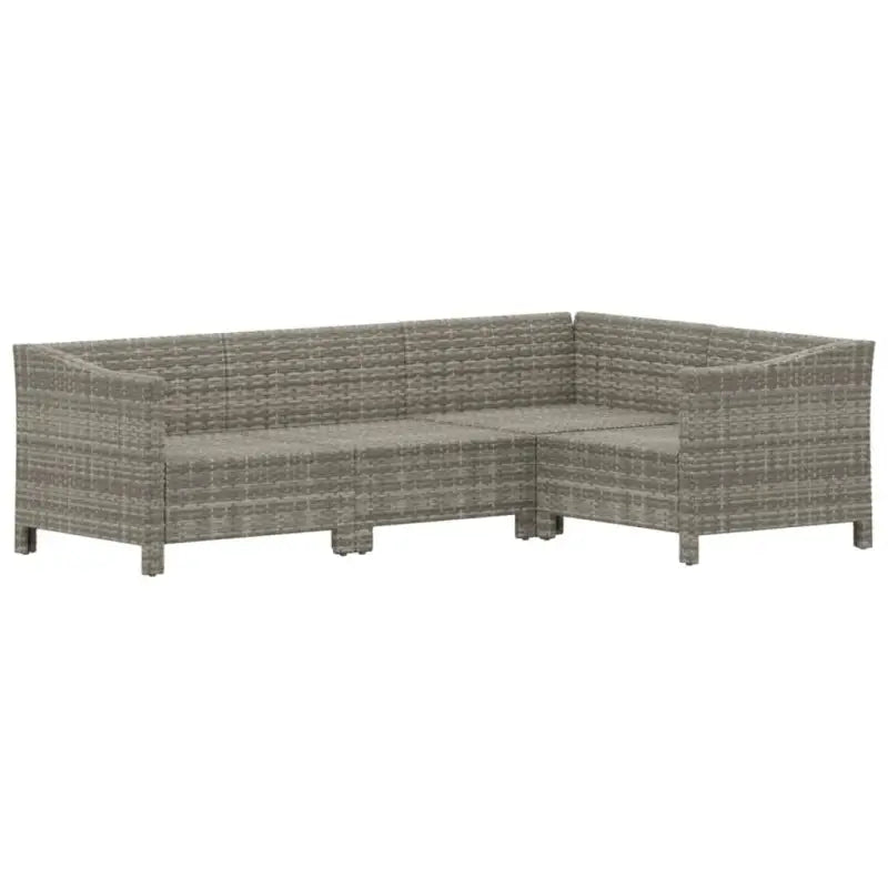 Lounge tuinset in poly rattan met armleuning links en afmetingen zitting - Tuinsets