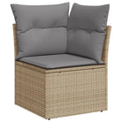 Lounge tuinset met beige materiaal en gepoedercoat staal afmetingen - Tuinsets