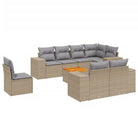 Lounge tuinset met beige materiaal en gepoedercoat staal afmetingen - Tuinsets