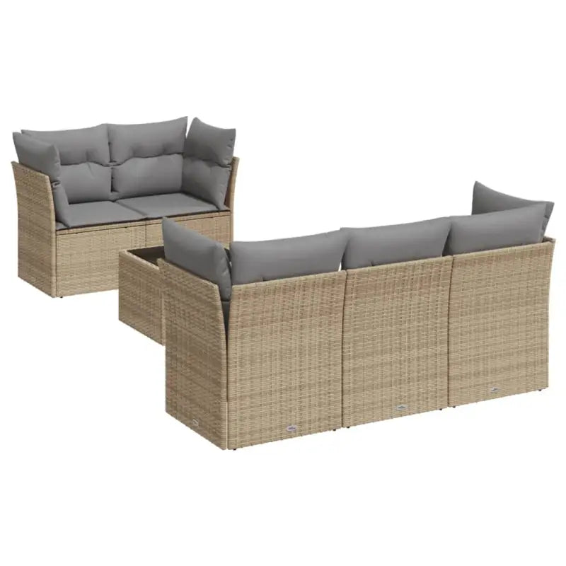Lounge Tuinset met beige materiaal en gepoedercoat staal afmetingen - Tuinsets