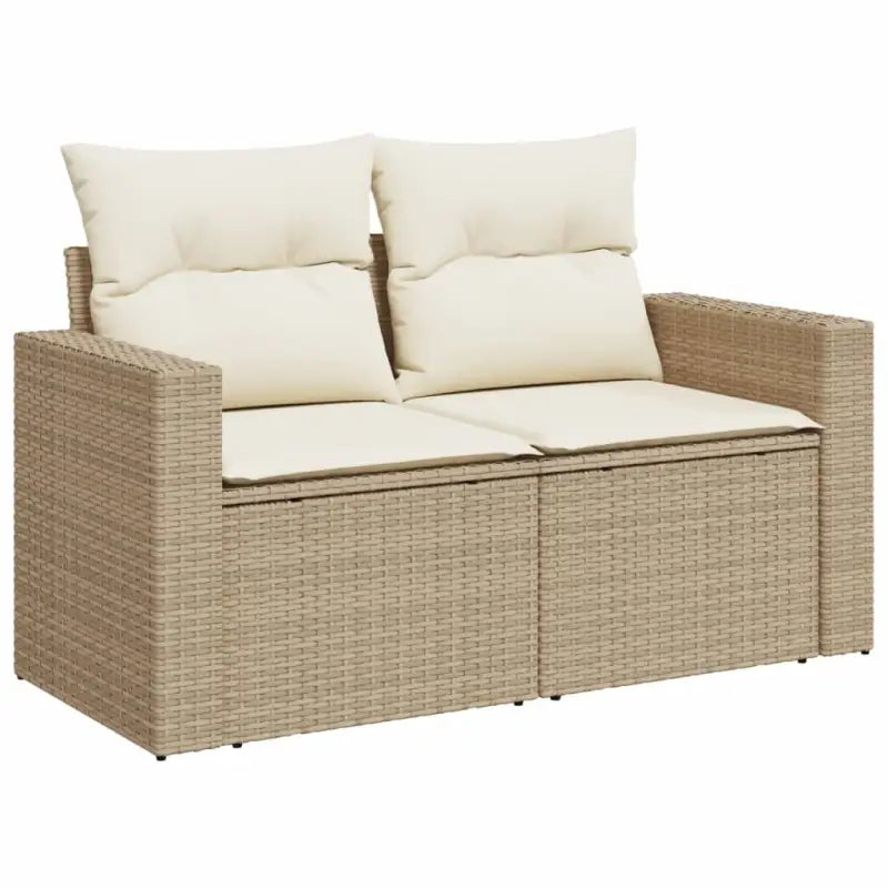 Lounge tuinset met beige materiaal en gepoedercoat staal afmetingen - Tuinsets
