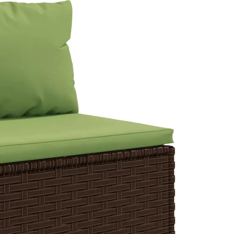 Lounge tuinset met poly rattan en gepoedercoat staal afmetingen - Tuinsets