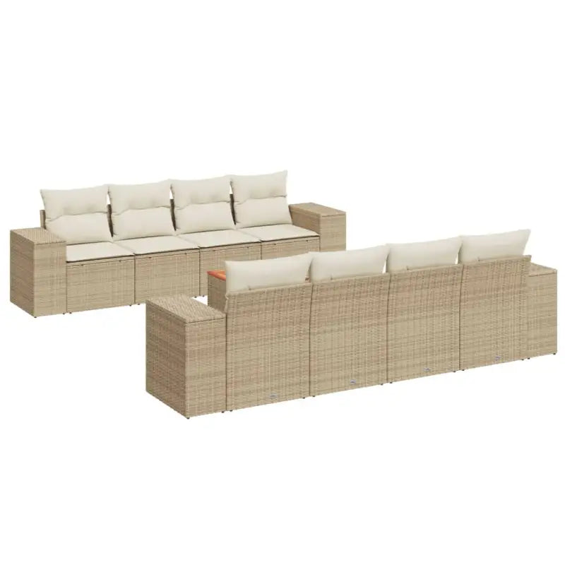 Lounge tuinset met waterdichte tas en beige materiaal van gepoedercoat staal - Tuinsets
