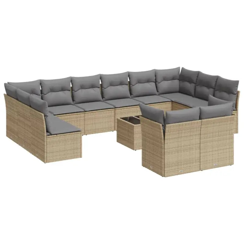 Lounge tuinset met waterdichte tas en beige materiaal van gepoedercoat staal - Tuinsets