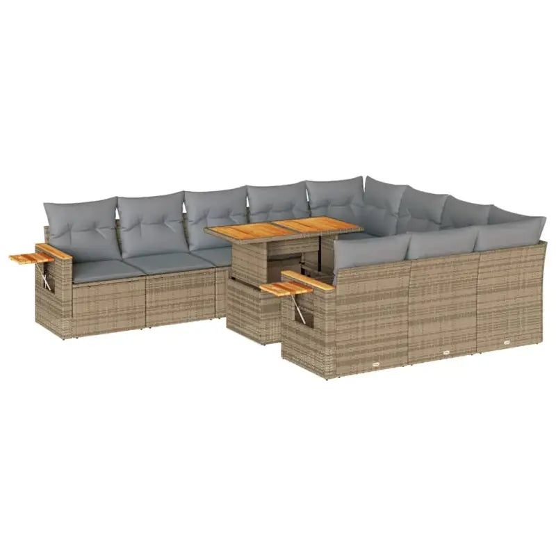Lounge tuinset met waterdichte tas en beige materiaal op gepoedercoat staal - Tuinsets