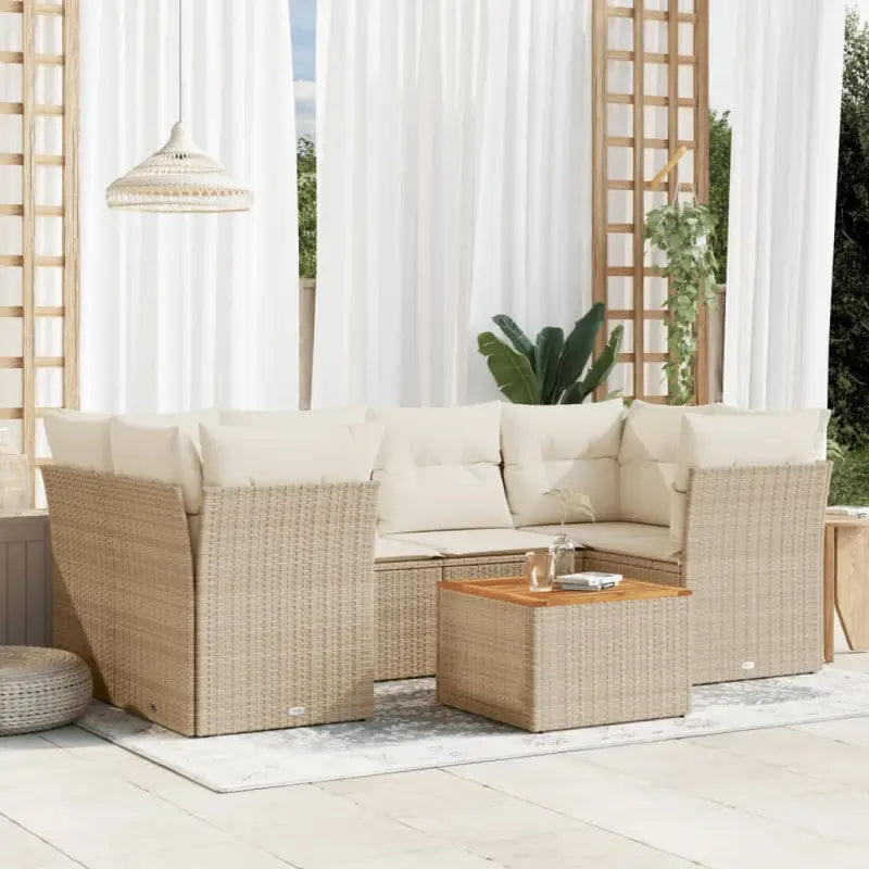Lounge Tuinset met Waterdichte Tas en Beige Material van Gepoedercoat Staal - Tuinsets