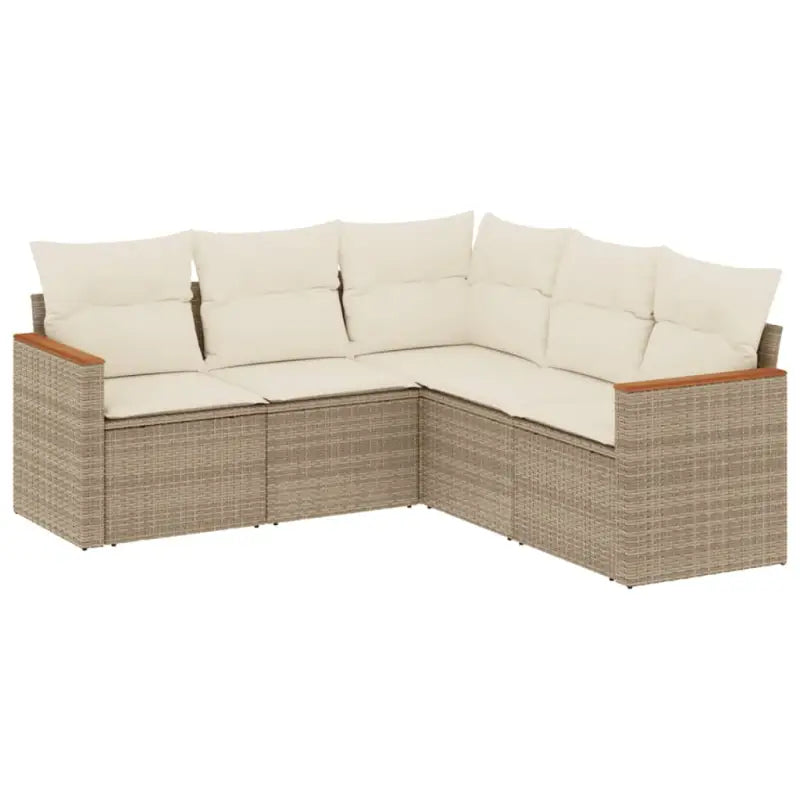Lounge Tuinset van Gepoedercoat Staal met Beige Material - Tuinsets