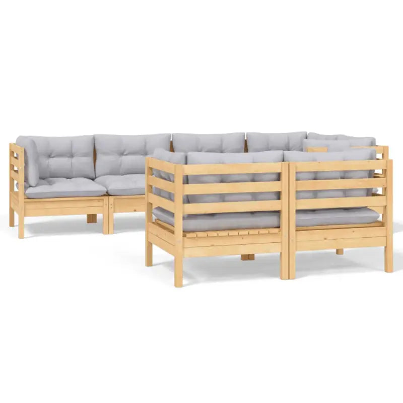 Lounge Tuinset van massief grenenhout voor ontspanning en samenzijn - Tuinsets