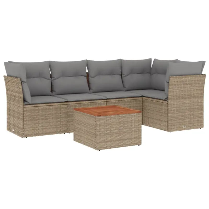 Lounge Tuinset van Poly Rattan en Gepoedercoat Staal voor Buitenplezier - Tuinsets