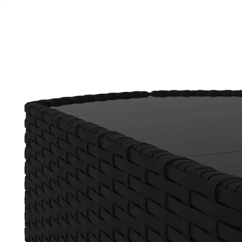 Lounge Tuinset van Poly Rattan met Eenvoudig Schoon en Geharde Glas - Tuinsets