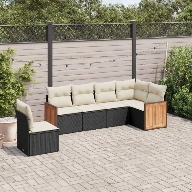 Lounge tuinset van zwart gepoedercoat staal met rustige afmetingen - Tuinsets