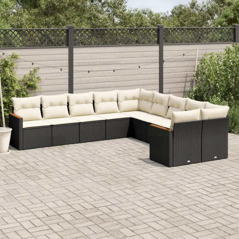 Lounge Tuinset van Zwart Gepoedercoat Staal met Waterdichte Tas - Tuinsets