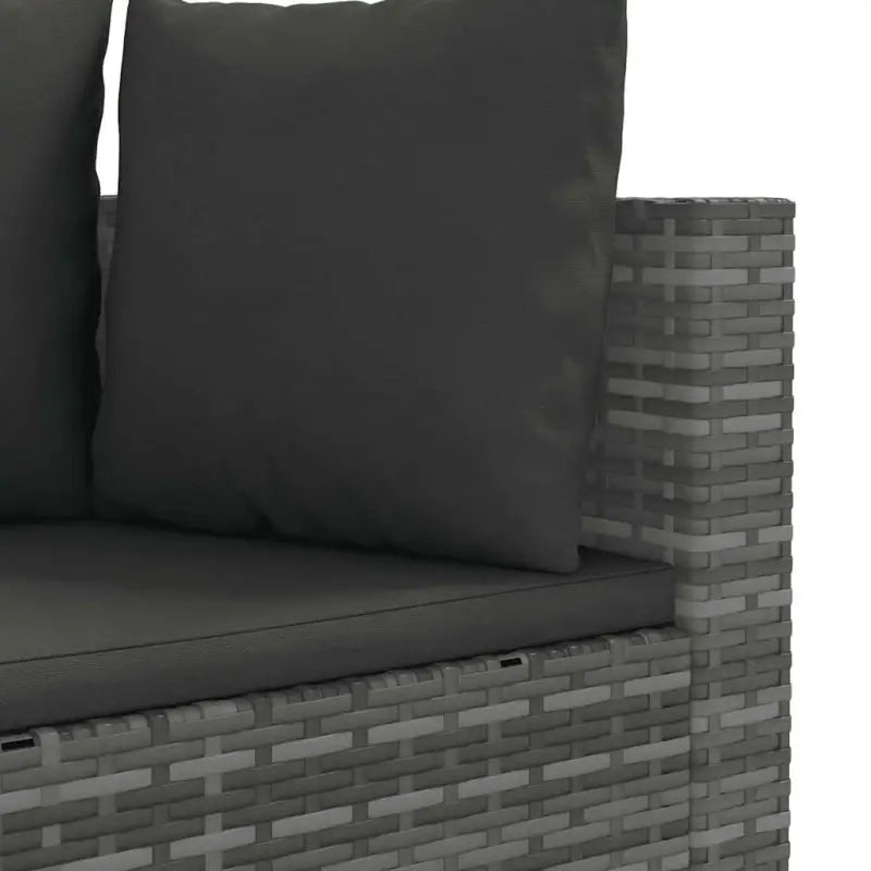 Lounge tuinstoelen set met grijs materiaal en gepoedercoat staal - Tuinsets