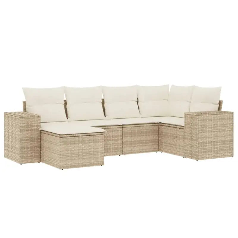 Lounge tuinstoelset in beige materiaal met gepoedercoat staal afmetingen - Tuinsets