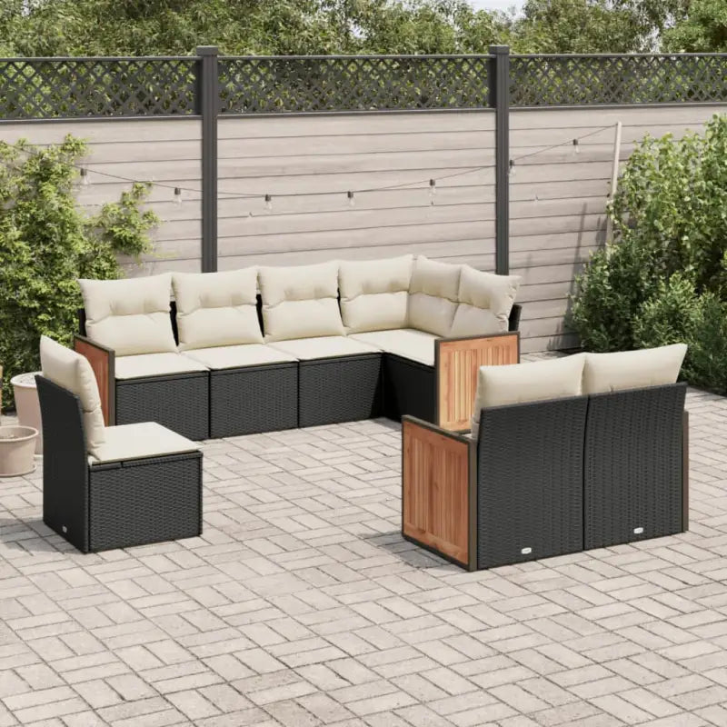Loungebank van gepoedercoat staal voor tuin of terras in zwart materiaal - Tuinsets