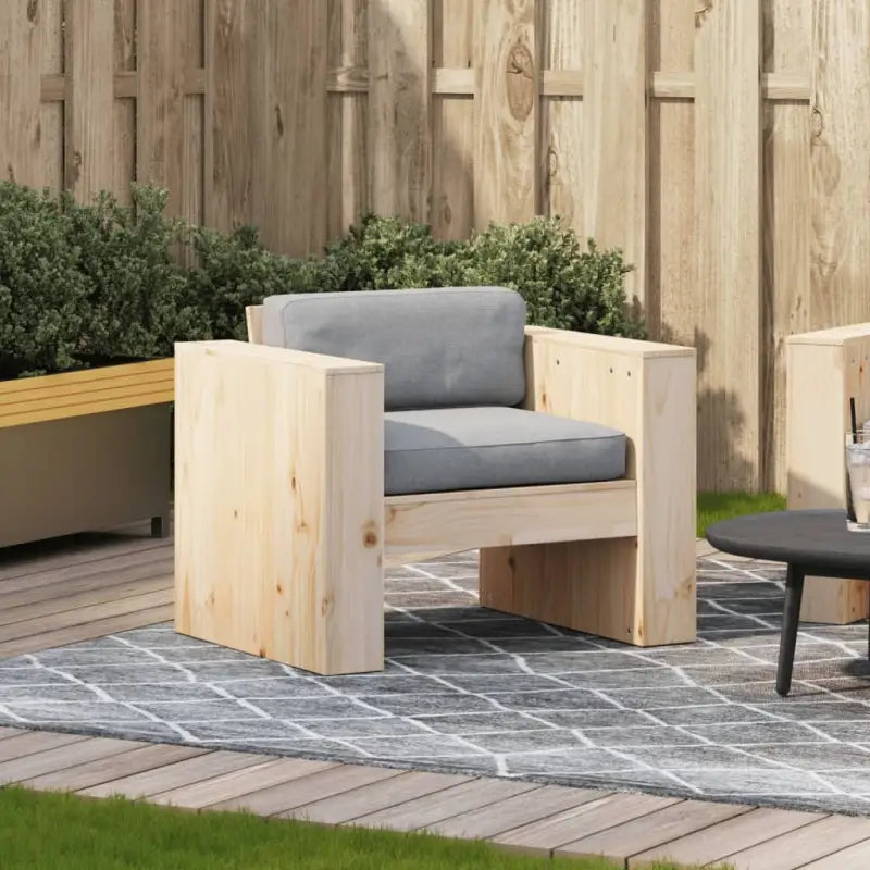 Loungebank van massief grenenhout voor tuin en terras - Loungebanken
