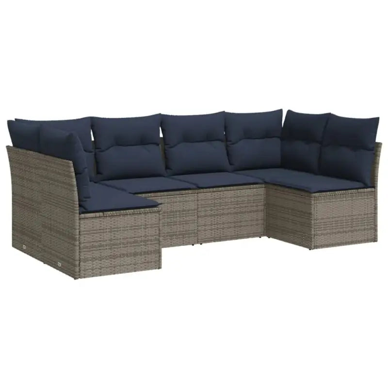 Loungebank van poly rattan met comfortabele zitervaring en gepoedercoat staal - Tuinsets