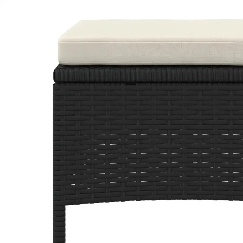 Loungebank van poly rattan met gepoedercoat staal en wasbare hoes - Loungebanken