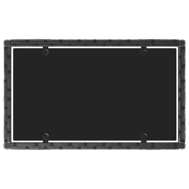 Loungebank voor buiten met zwart materiaal en gepoedercoat staal - Tuinsets