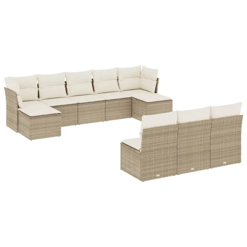 Loungebank voor tuin Terrasse met gepoedercoat staal en beige materiaal - Tuinsets
