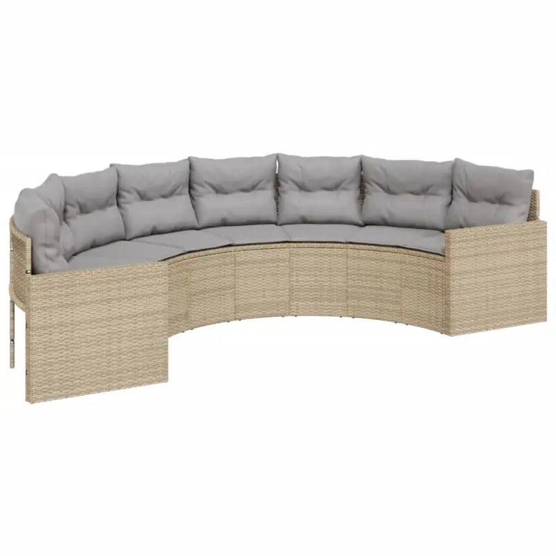 Loungebanken met poly rattan en gepoedercoat staal totale afmetingen - Loungebanken