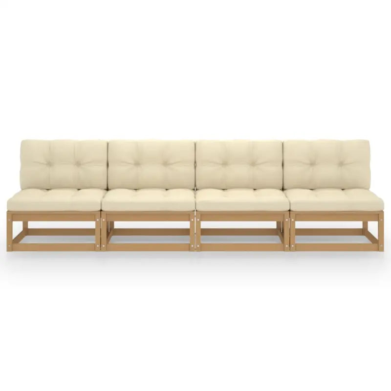 Loungebanken van massief grenenhout voor ontspannen buitengebruik - Loungebanken