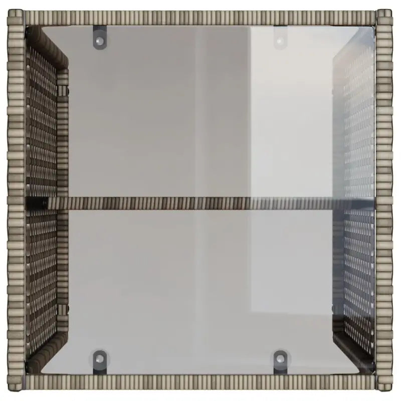 Loungeset met gehard glas en grijs materiaal voor jouw tuin of terras - Tuinsets