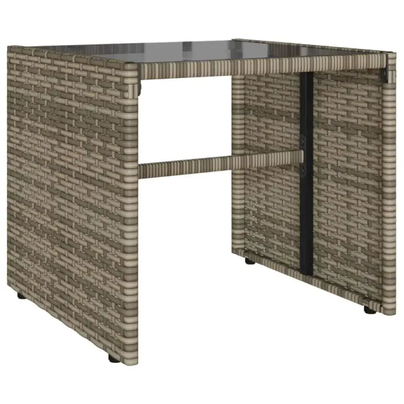 Loungeset met gehard glas en grijs materiaal voor jouw tuin of terras - Tuinsets