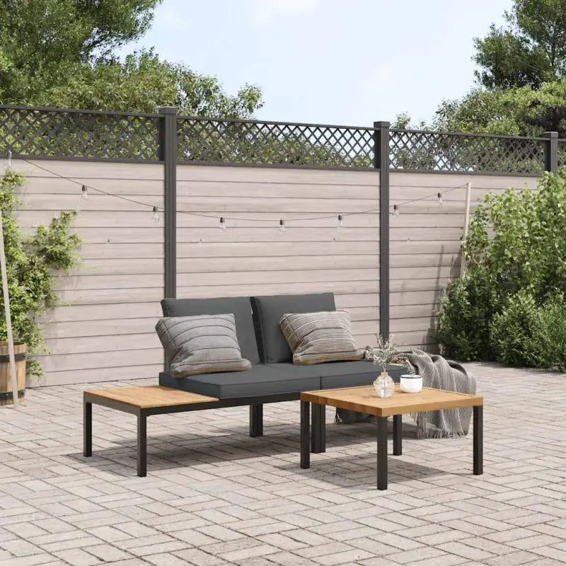 Loungeset met wasbare hoes en comfortabele zitervaring in gepoedercoat aluminium - Tuinsets