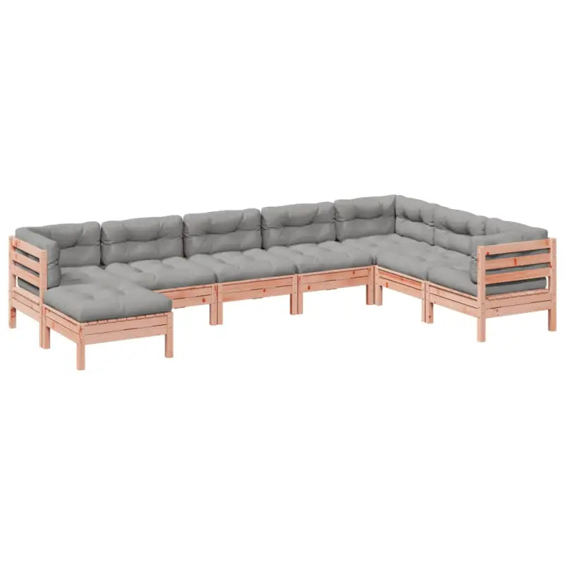 Loungeset van massief douglas vurenhout voor buitenplezier - Tuinsets