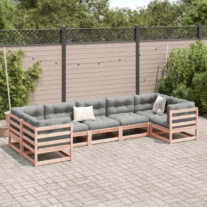 Loungeset van massief Douglas vurenhout voor je tuin of terras - Tuinsets