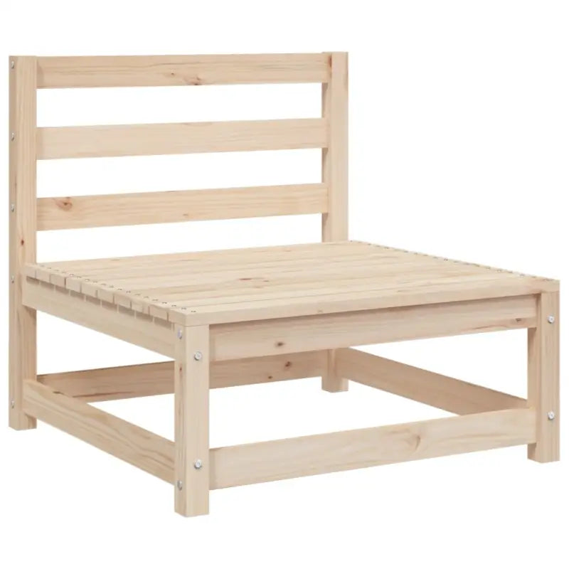 Loungeset van massief grenenhout met modulair ontwerp en comfortabele hoogte rugleuning - Tuinsets