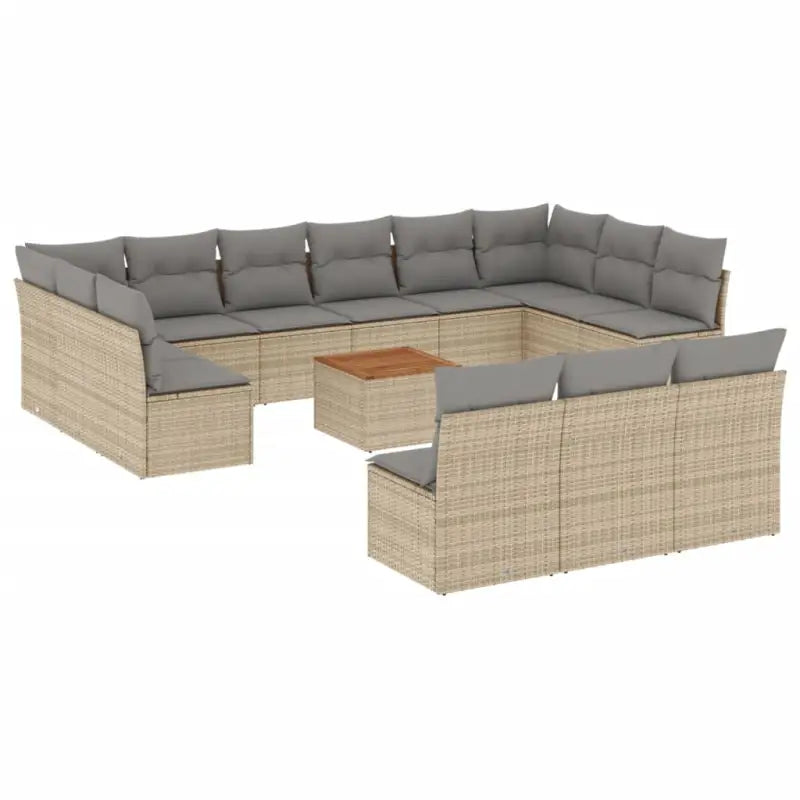 Loungeset van poly rattan met gepoedercoat staal voor jouw tuin of terras - Tuinsets