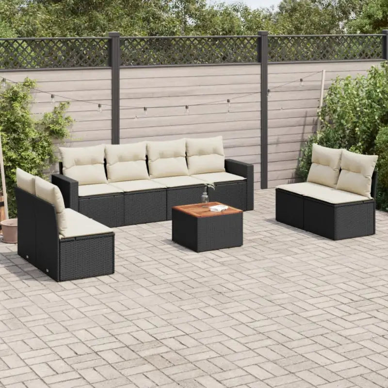Loungetuinset met poly rattan en gepoedercoat staal voor buitenplezier - Tuinsets