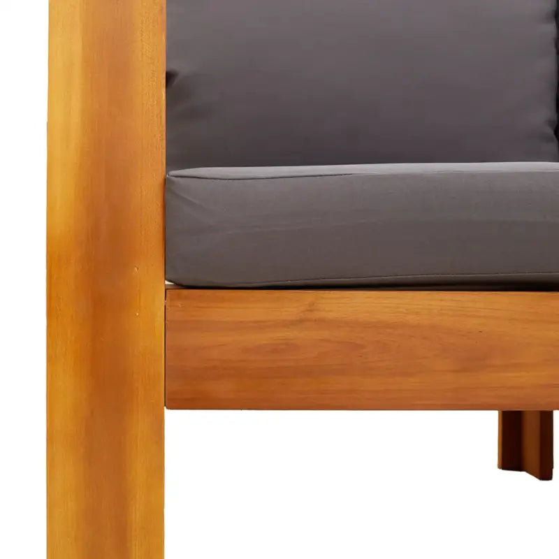 Loungetuinstel van massief acaciahout met wasbare hoes en olieafwerking - Tuinsets