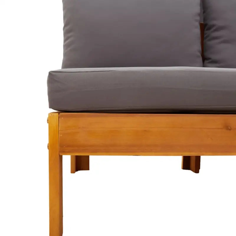 Loungetuinstel van massief acaciahout met wasbare hoes en olieafwerking - Tuinsets