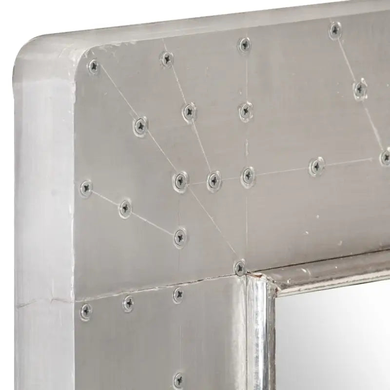 Luchtvaartspiegel met metalen afwerking en klinknageldetails - Spiegels